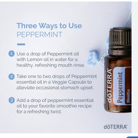 Doterra Peppermint Essential Oil - 15ml - Picture 3 of 4